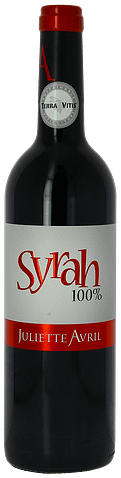 Bouteille de vin 100% Syrah de Juliette Avril